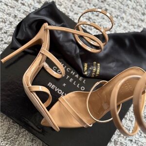 Michael Costello Tan Stiletto Heels